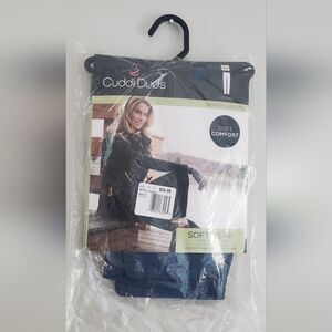 Cuddl Duds Teal/blue Warm Layers Soft Wear Leggings Size 2x